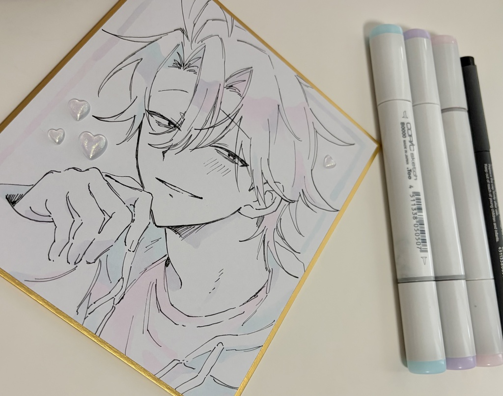 【手描き色紙】オリジナル 狂太