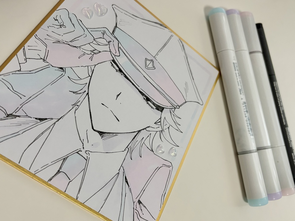 【手描き色紙】オリジナル マッド