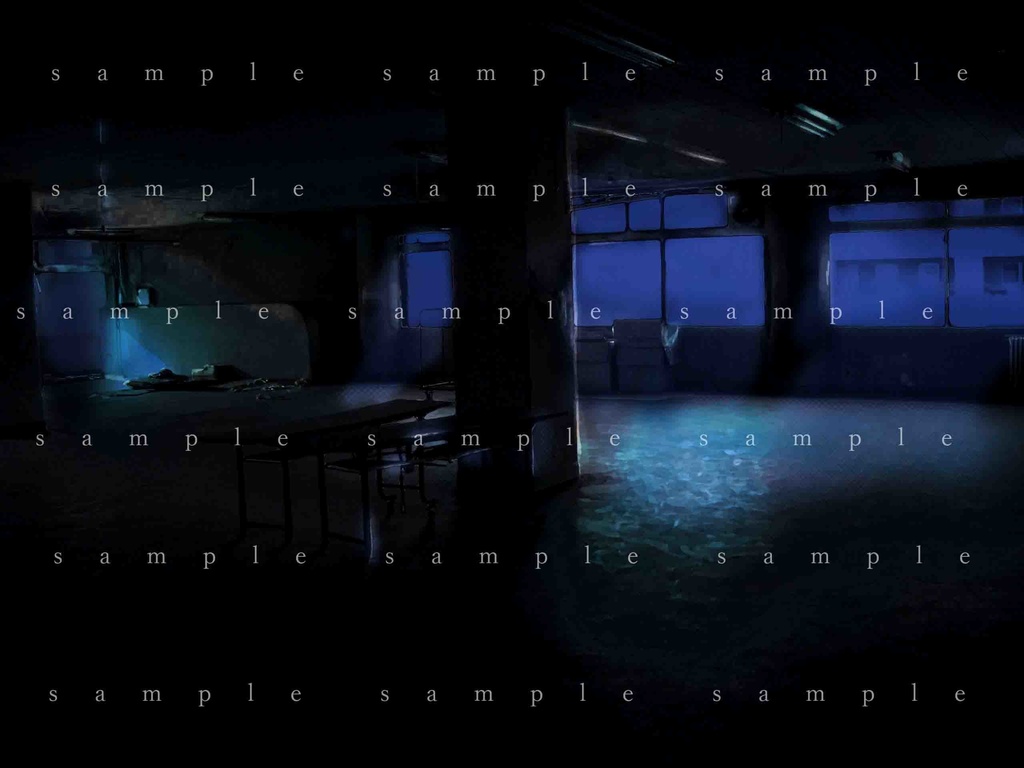 イラスト素材 廃墟の部屋02