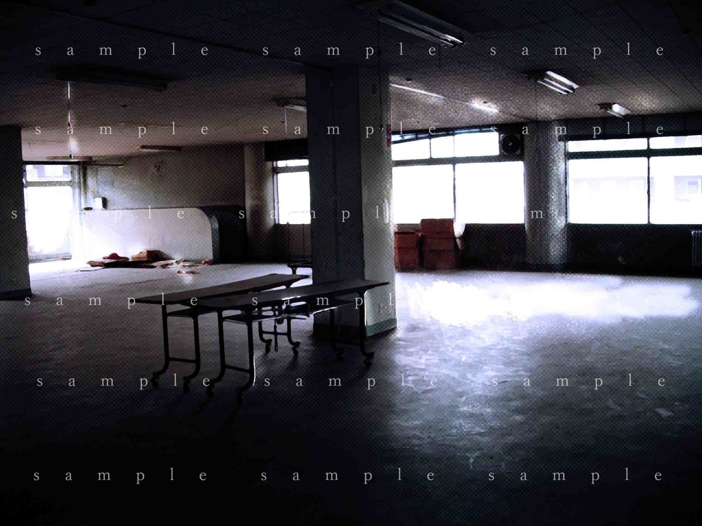 イラスト素材 廃墟の部屋02