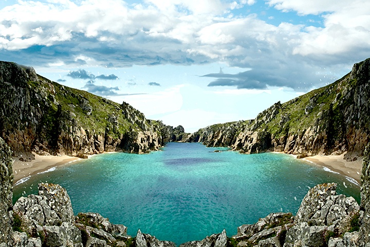 イラスト背景素材4K 01 差分(朝、昼、夕方、夜)