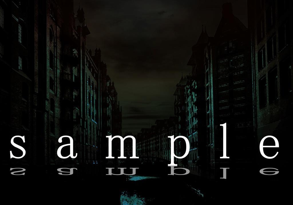 イラスト素材 街 (朝昼夜)