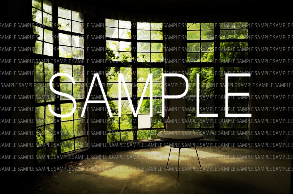 イラスト素材 廃墟の部屋