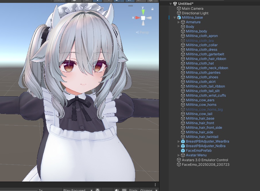 ミルティナちゃんの改変アセット(narazakaが使ってるやつ)