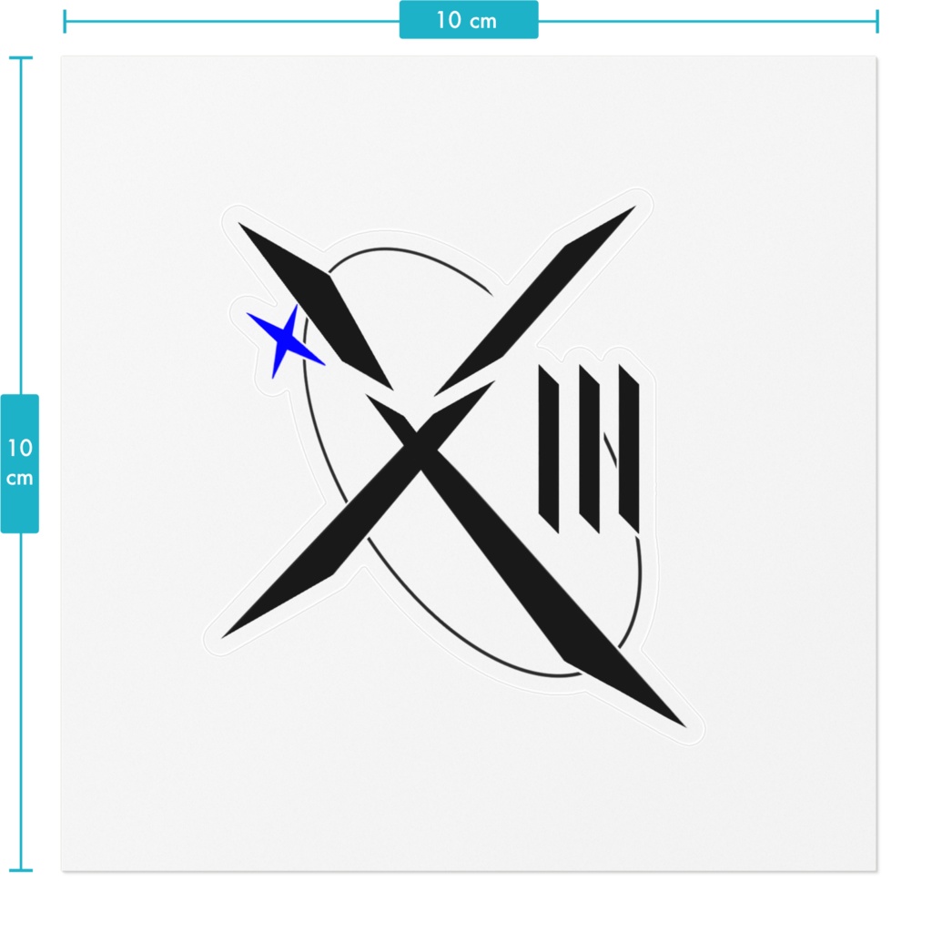XIIIのロゴステッカー