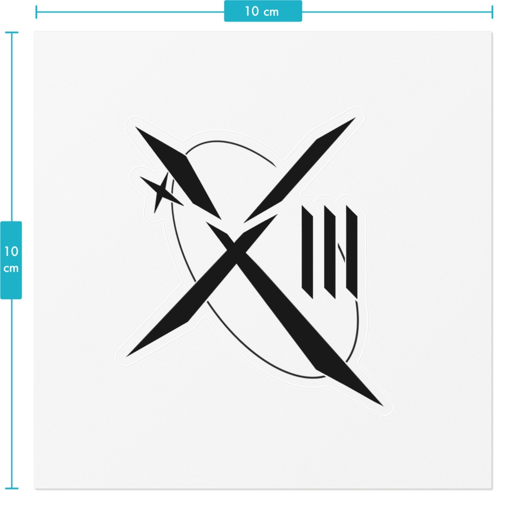 XIIIのオリジナルロゴステッカー2