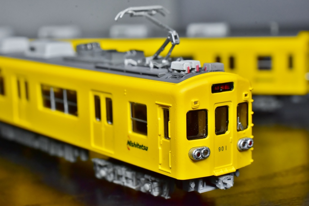 鉄コレ 西鉄600形用 モエ901・クエ902 事業用電車 架線検測装置 (3Dレジン製)
