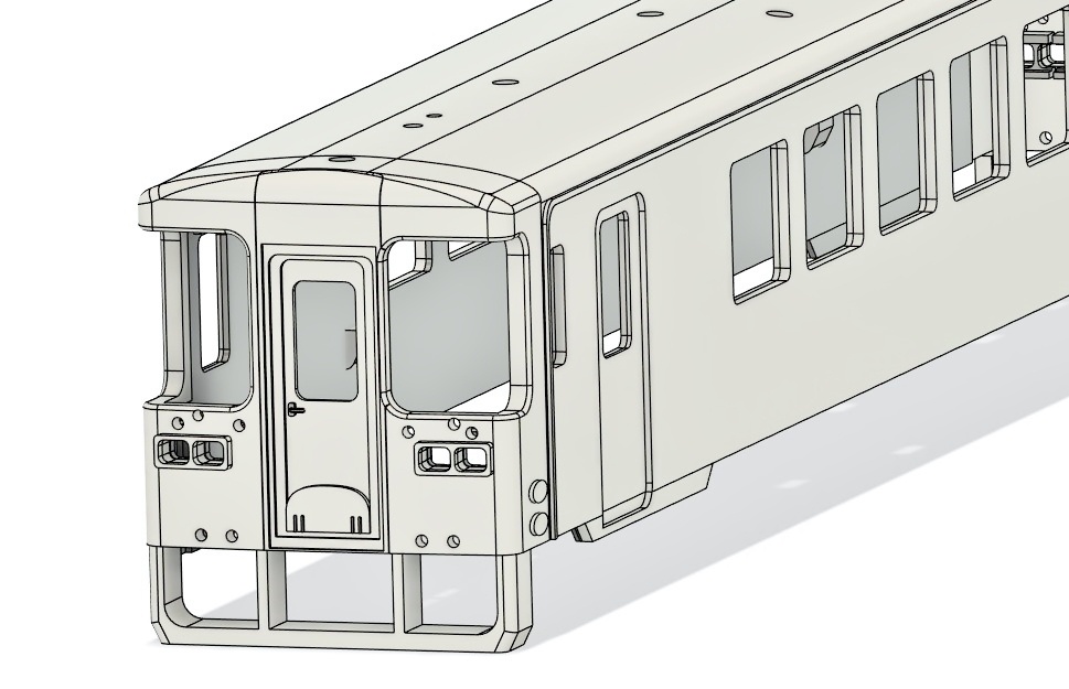 【Nゲージ】朝倉の400形ローカル気動車 製作キット (3Dレジン製)