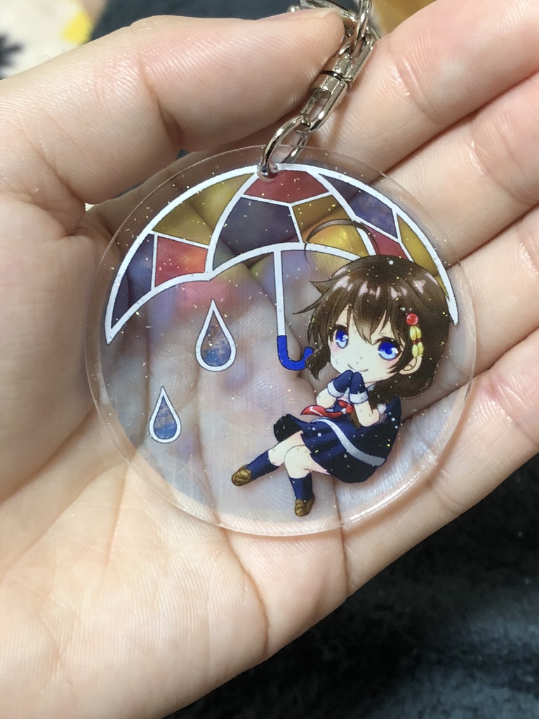 ステンドグラス風アクリルキーホルダー