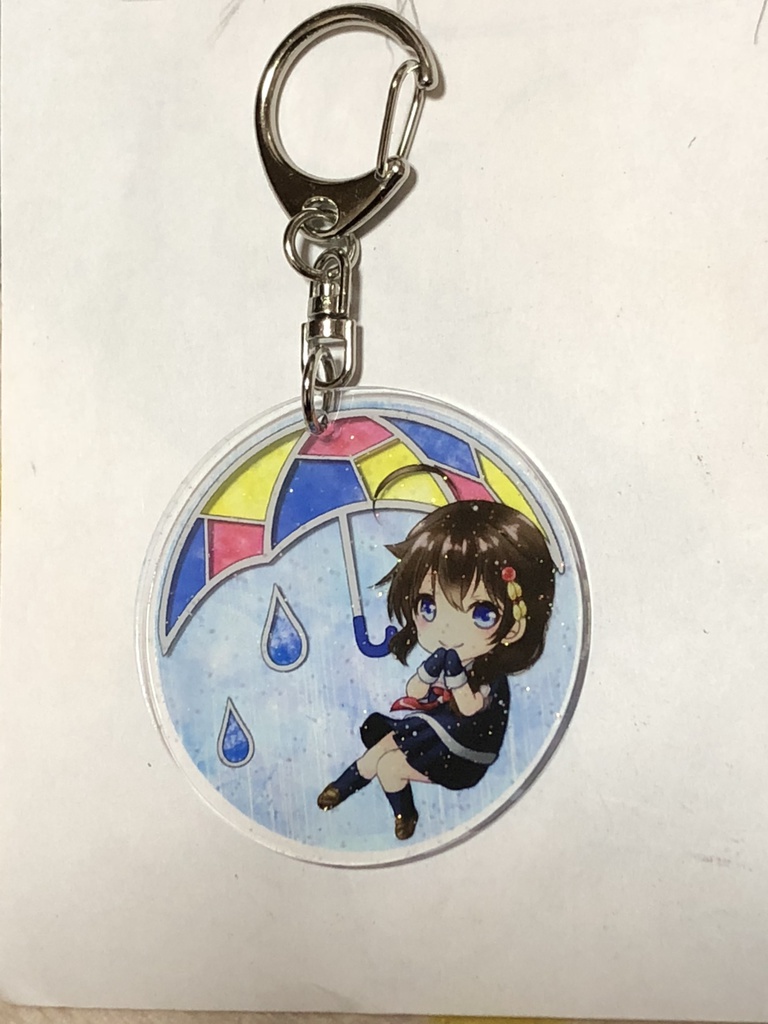 ステンドグラス風アクリルキーホルダー