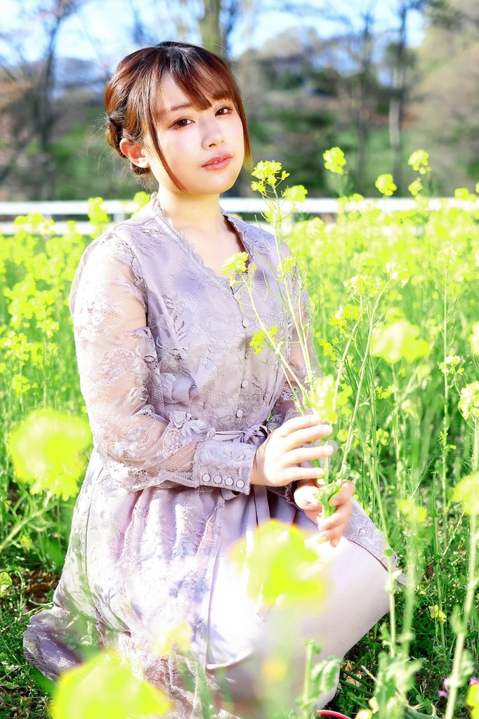 ①私服 ドレス👗𓈒𓂂𓏸 菜の花 写真集🌼*･