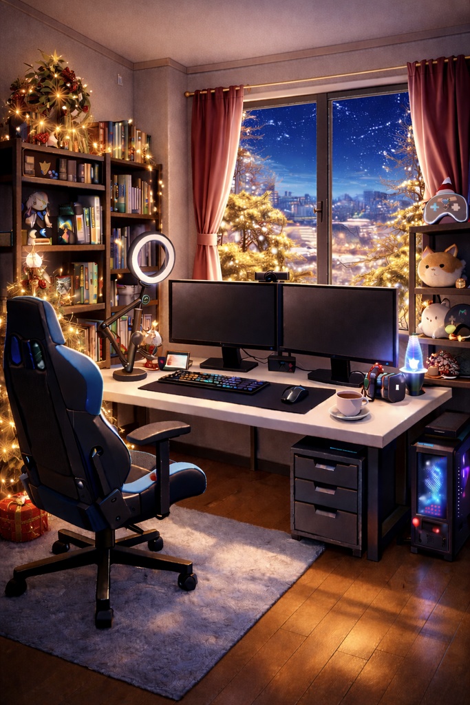 【VTuber配信背景】配信部屋背景素材24種|OBS・雑談・ゲーム配信対応(VTuber Streaming Room Background Pack (24 Variations))