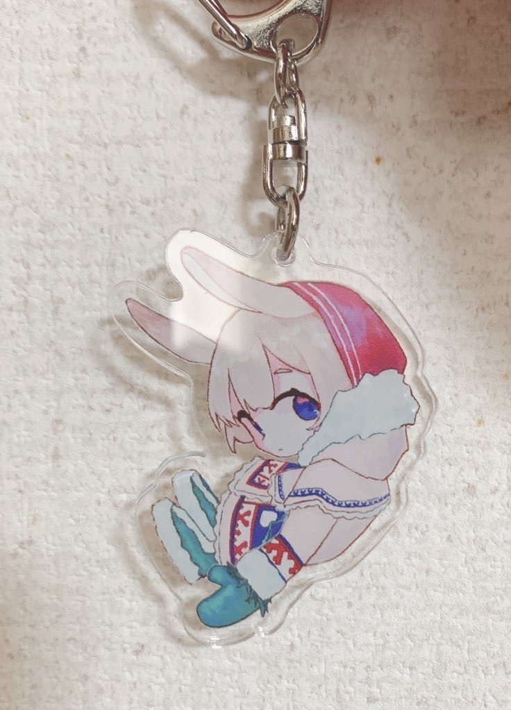 うさぎのアクリルキーホルダー