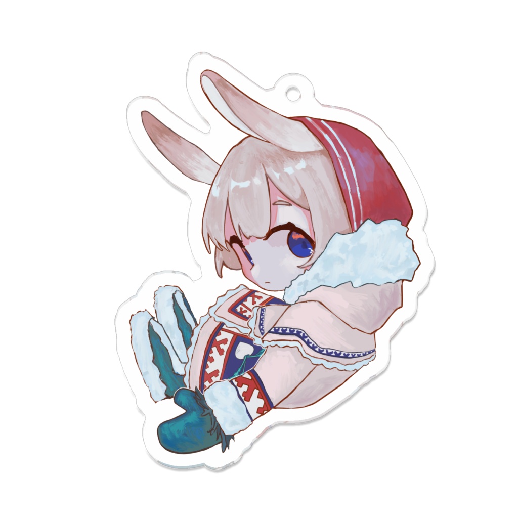 うさぎのアクリルキーホルダー