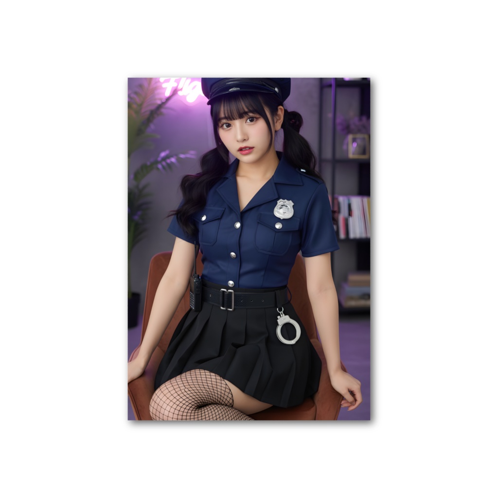 宮代愛 - フォトカード 限定ポリスコスプレ