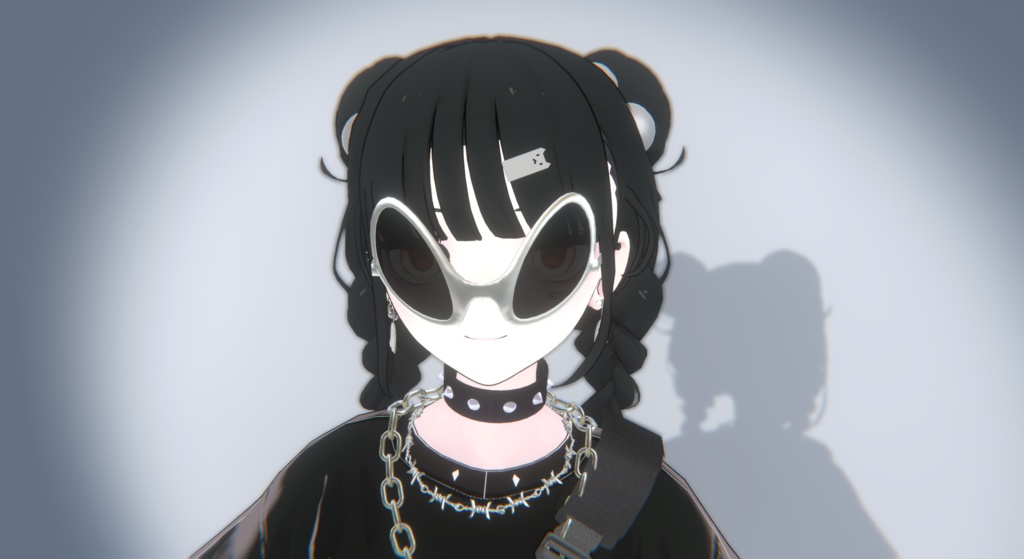 【Grus対応】エイリアンサングラス【3Dモデル】