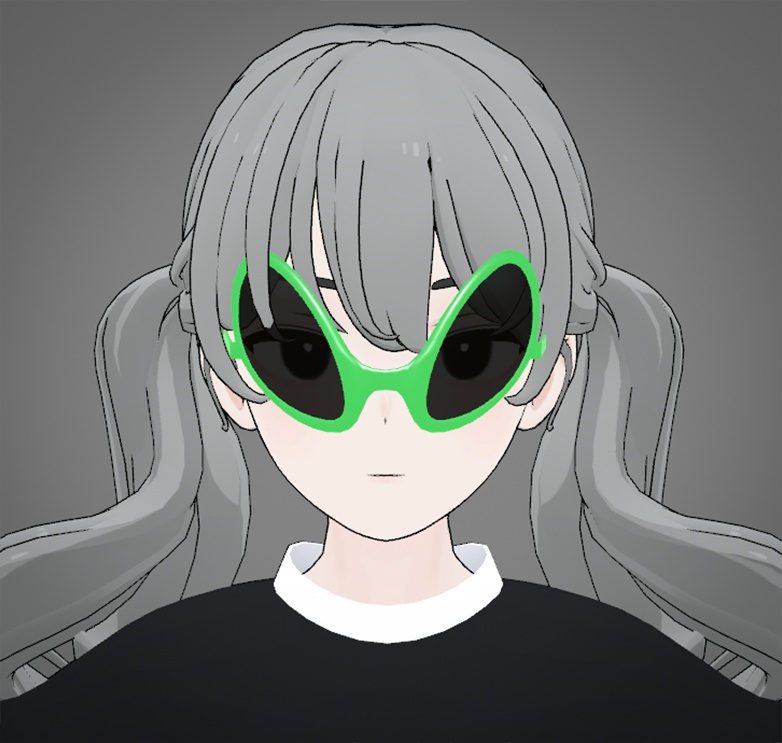 【Grus対応】エイリアンサングラス【3Dモデル】