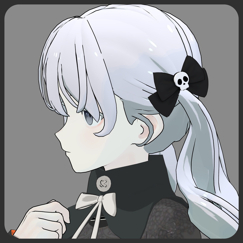 【VRChat想定】SkullRibbon/ドクロリボン【3Dモデル】