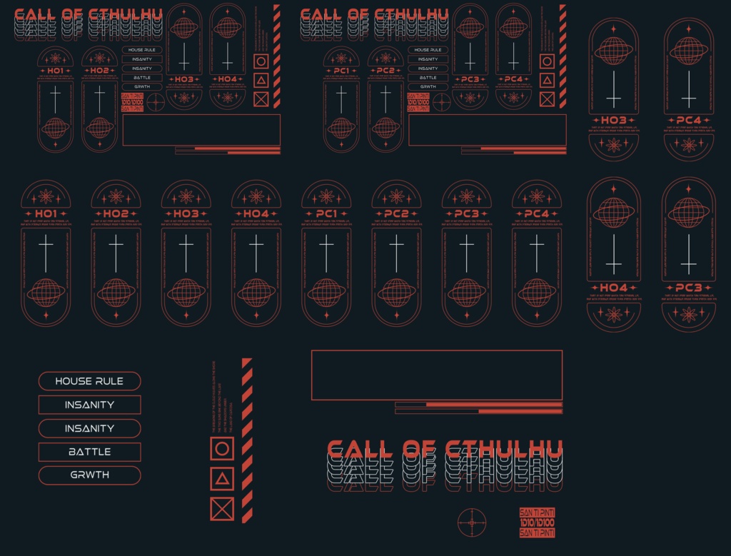 【TRPG】サイバーパンク風_ココフォリア部屋素材【4PL用】SPLL:E107219