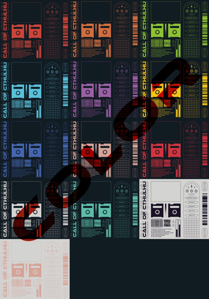【TRPG】サイバーパンク風_ココフォリア部屋素材【2PL用】SPLL:E107216