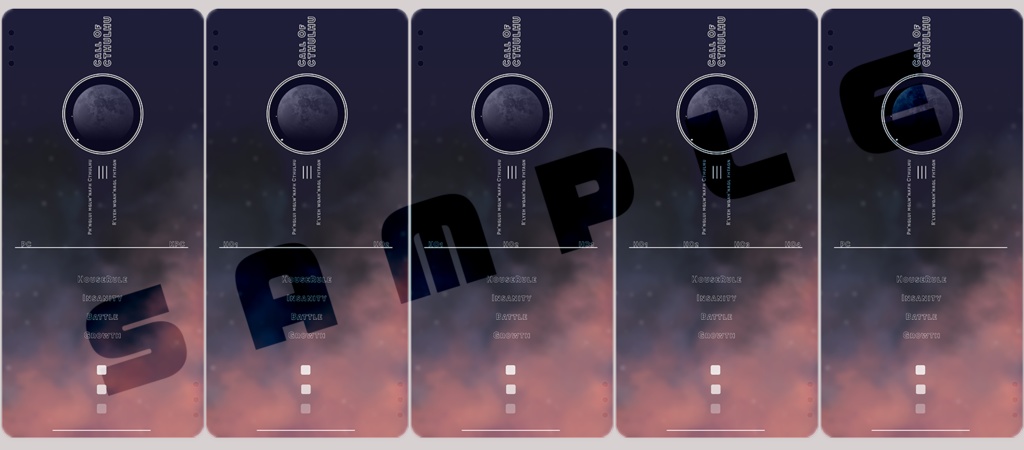 【TRPG】グラスモーフィズム_ココフォリア部屋素材 SPLL:E107763