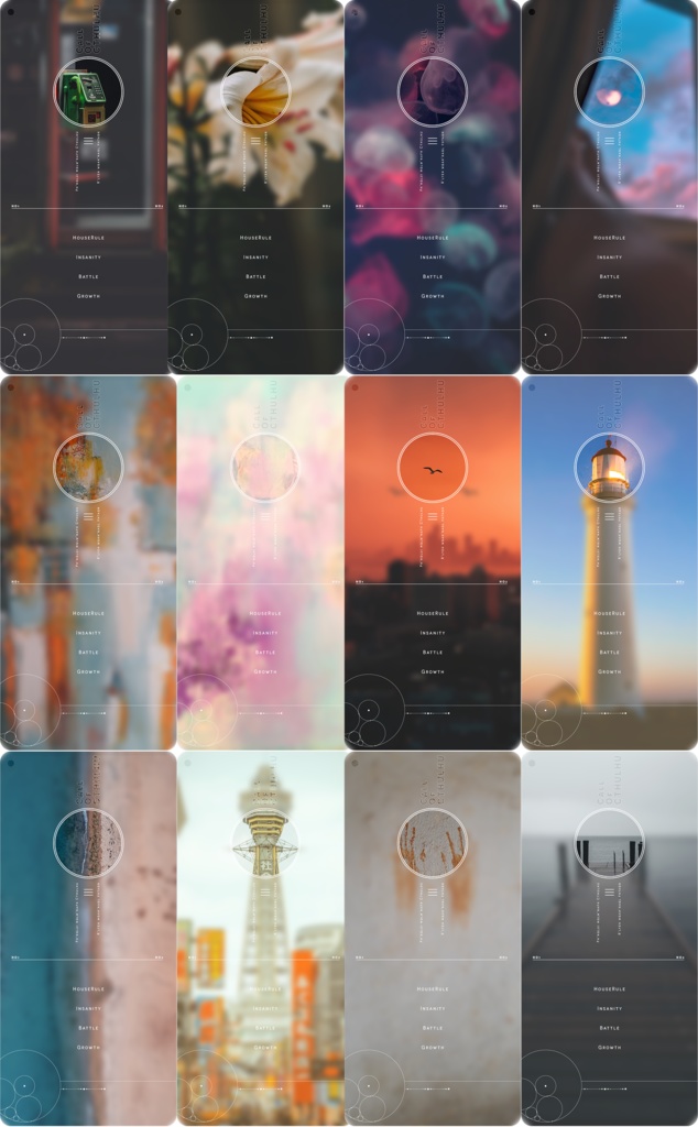 【TRPG】グラスモーフィズム_ココフォリア部屋素材 SPLL:E107763