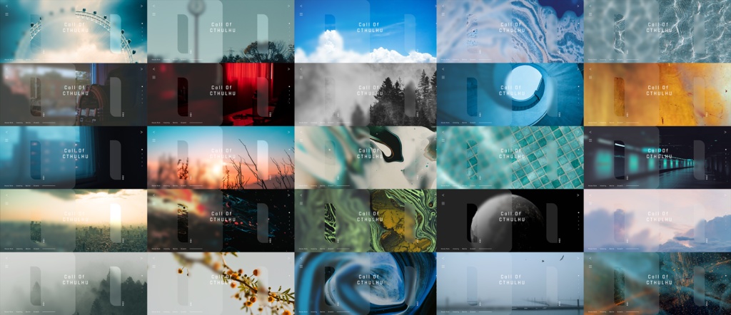 【TRPG】グラスモーフィズム_ココフォリア部屋素材2 SPLL:E107874