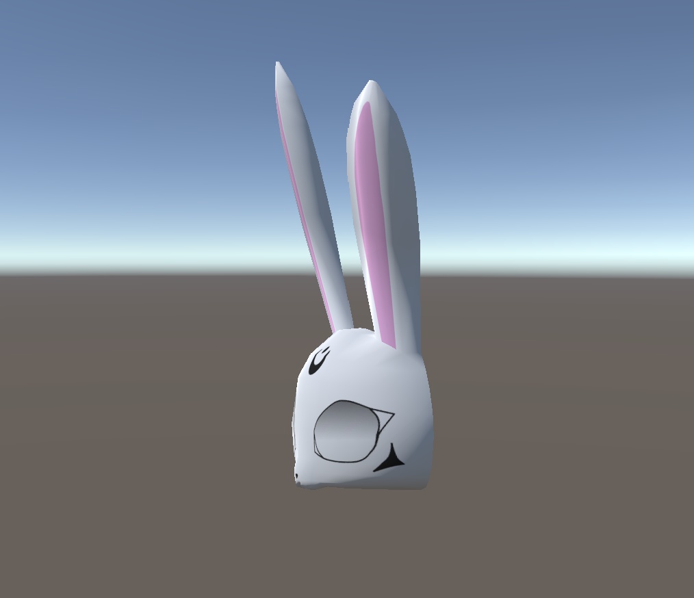 うさぎの仮面【3Dモデル】