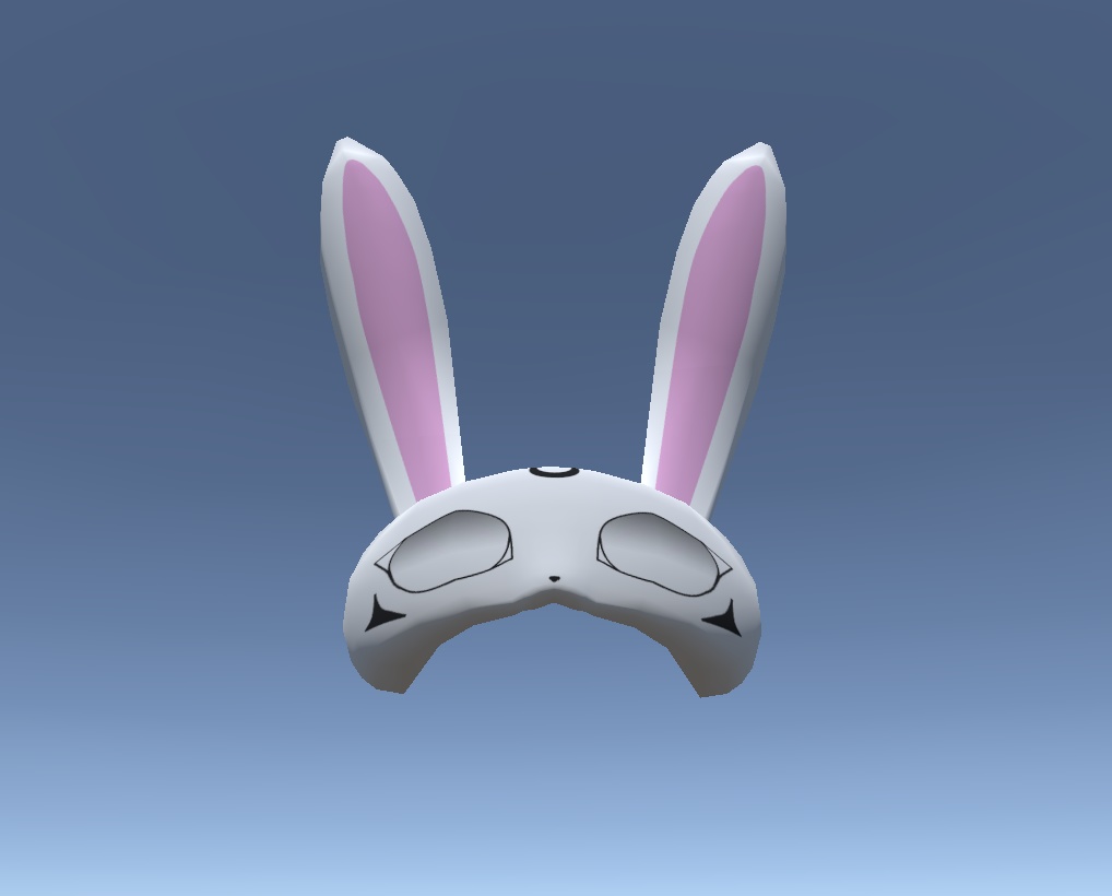 うさぎの仮面【3Dモデル】