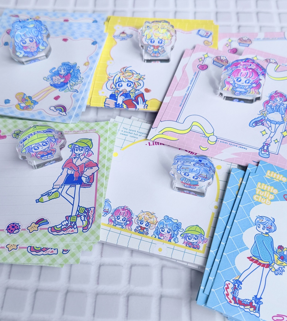 【6種入り！】スクエアメモ帳