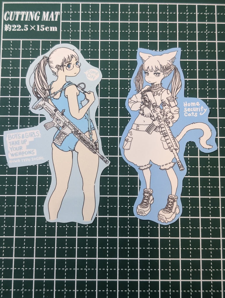 オリジナルキャラステッカーセット 耐水×耐光素材使用