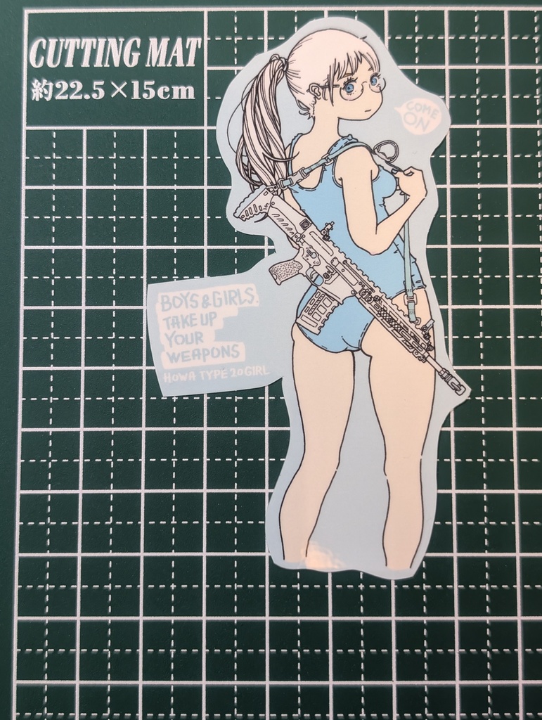 オリジナルキャラステッカーセット 耐水×耐光素材使用