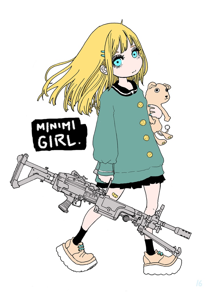  MINIMIちゃんと自宅警備ロイドちゃん　ステッカーセット