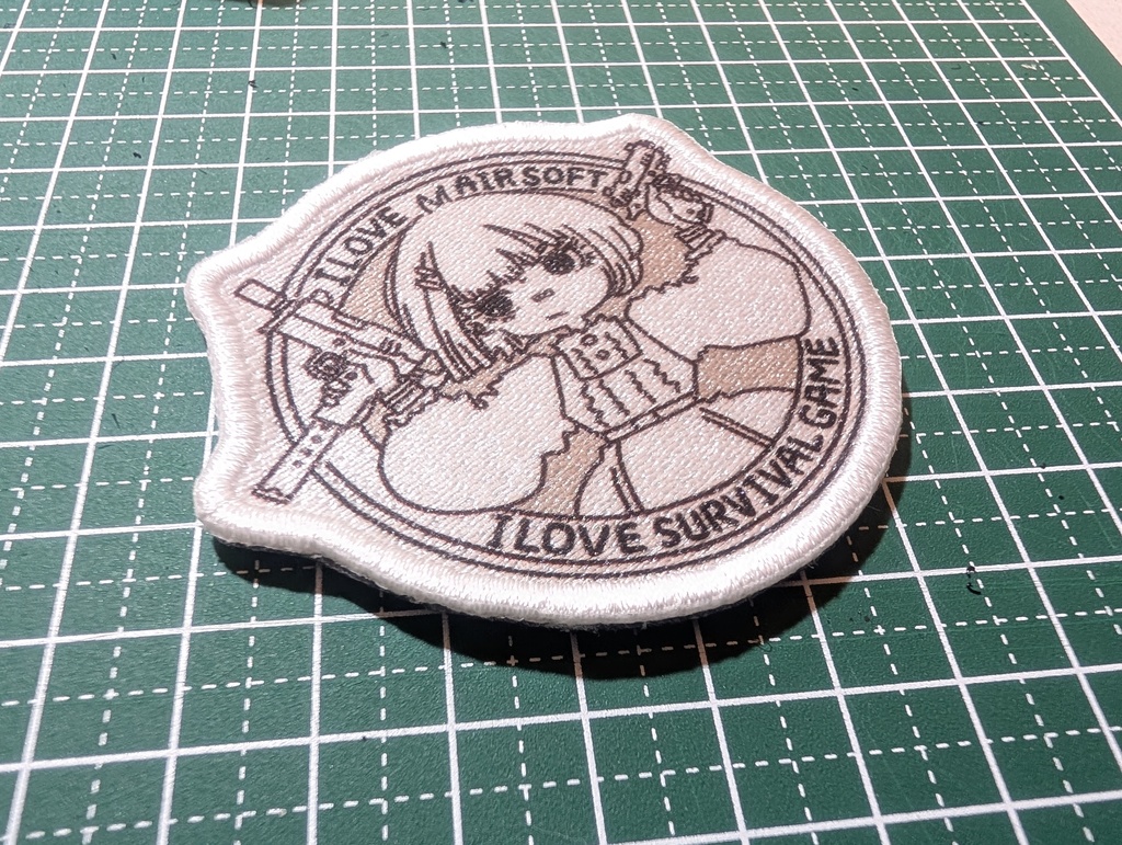 サバゲーパッチ(ベルクロ) 2丁拳銃少女 ステッカーセット