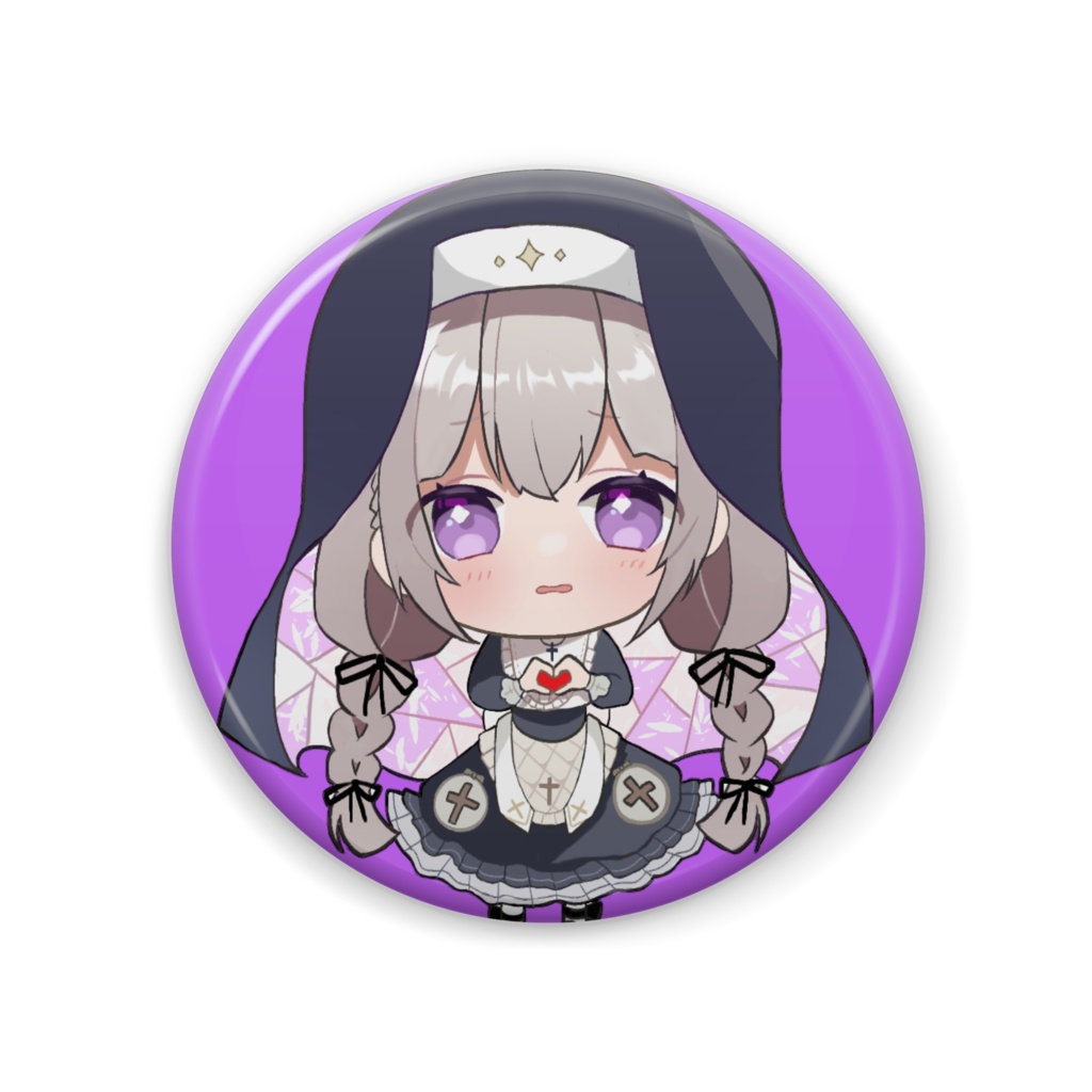 天乃ヒカリ ミニキャラ 缶バッジ ハート