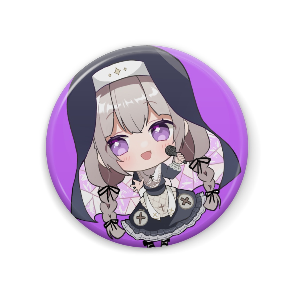 天乃ヒカリ ミニキャラ 缶バッジ お歌