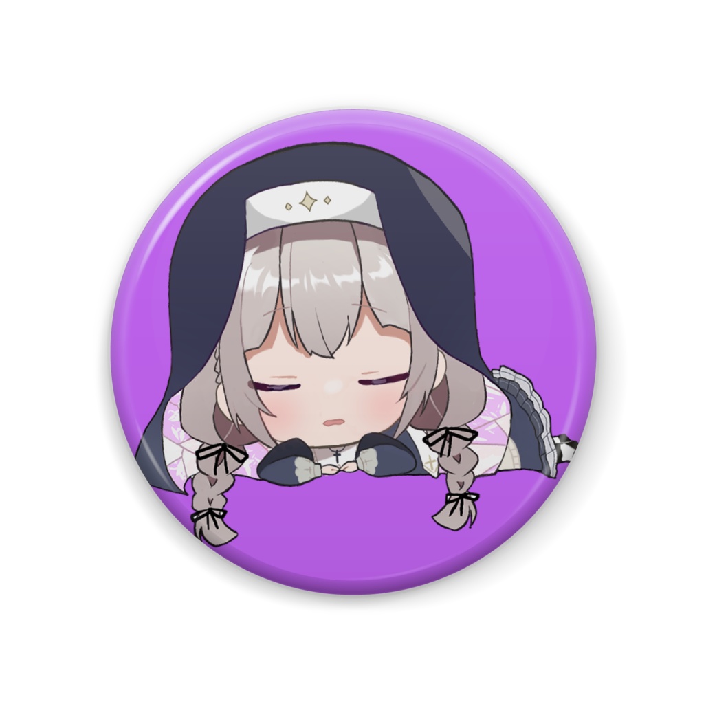 天乃ヒカリ ミニキャラ 缶バッジ いねむり