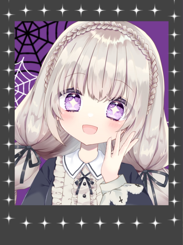 【完売】ラクガキ手描き(ベール無しver.) チェキ風お写真