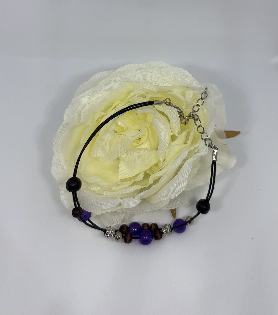 【ハンドメイド/送料無料】チェコブルーブレスレット