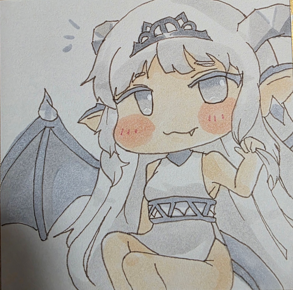 トリッカル手描き色紙　ダーヤ