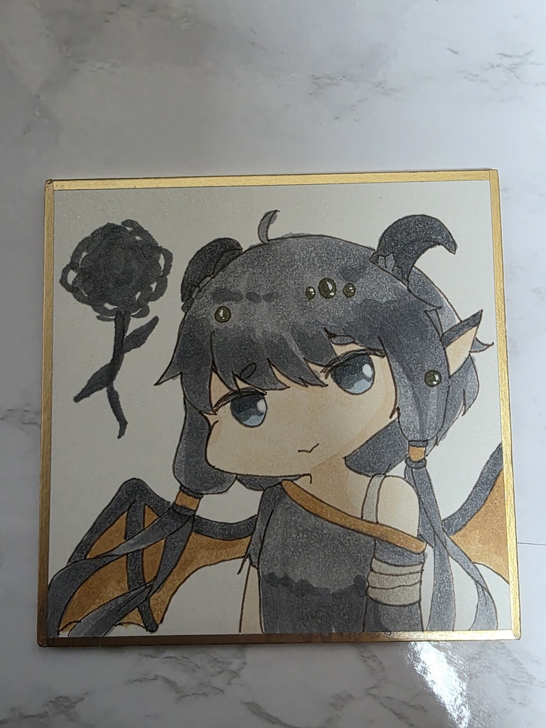 トリッカル　手描き色紙 イード、ギデオン