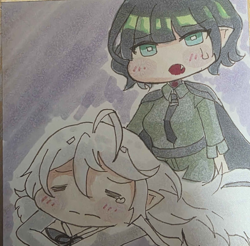 トリッカル 手描き色紙 ミュートとイード(ネタバレ) 未実装注意!