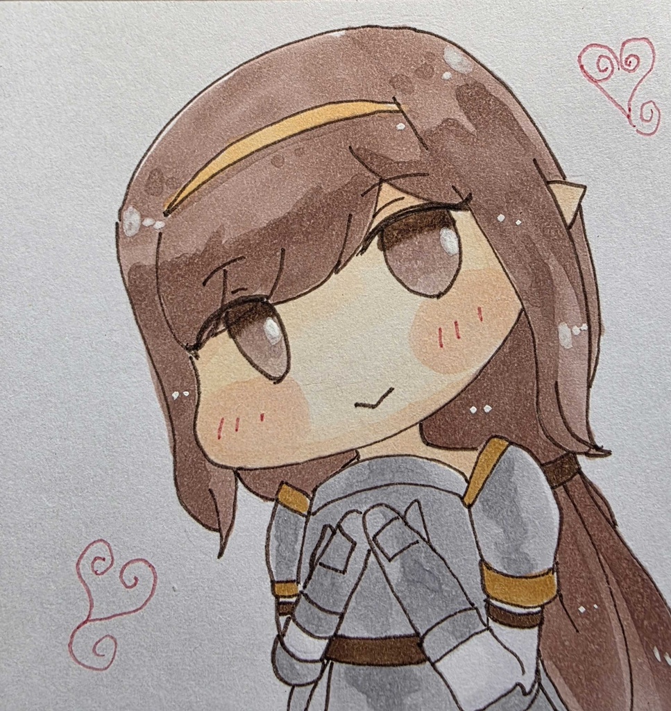 トリッカル　手描き色紙　ローネ