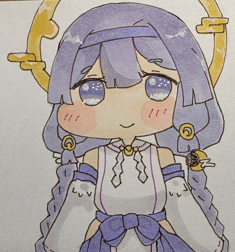 トリッカル 手描き色紙 ヨミ