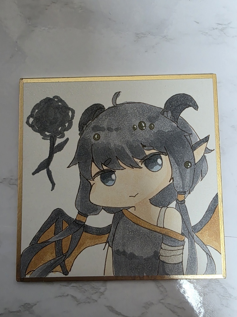 手描き色紙リクエスト