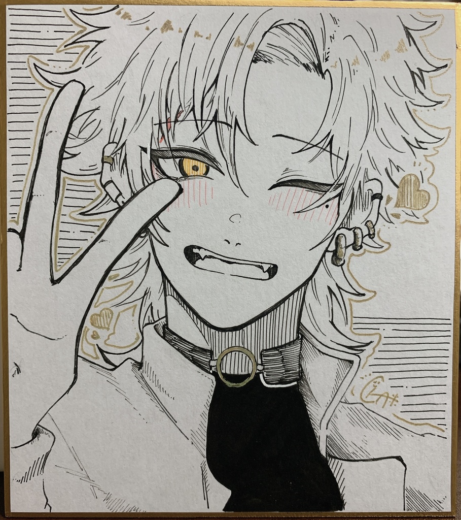 色紙 リツ