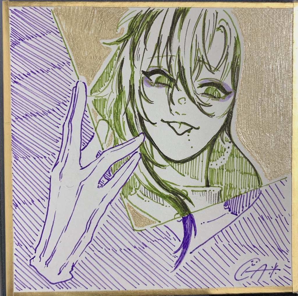 ミニ色紙 ヨル