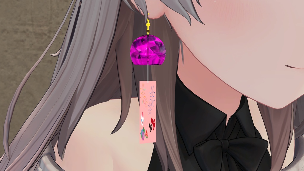 「8/12 23:59まで無料」揺れる風鈴イヤリング