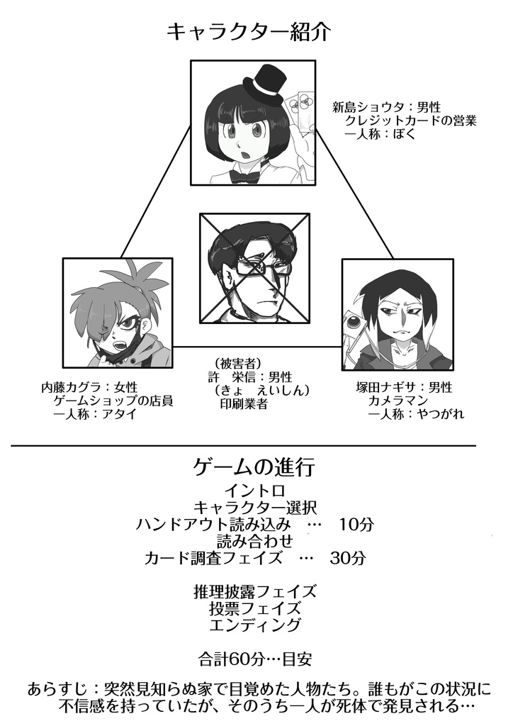 【マーダーミステリー】取札奇譚