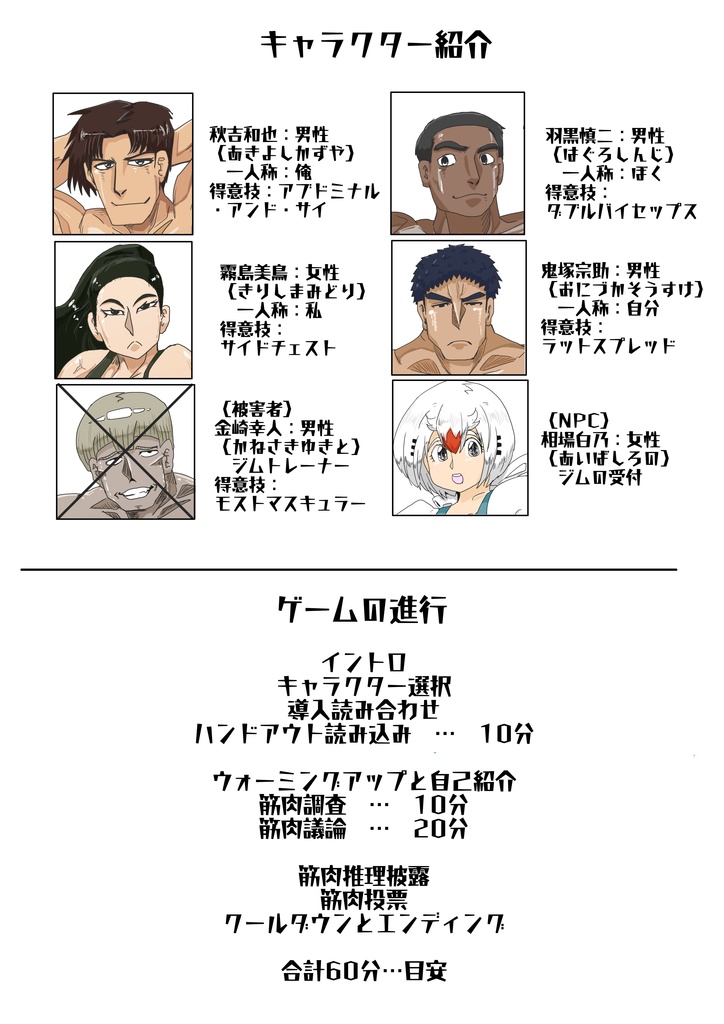 【マーダーミステリー】マッスル・ミダス